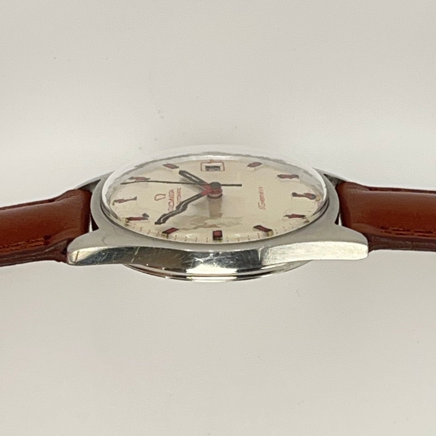 OMEGA / オメガ Geneve ジュネーブ Rare Red Hands & Indexes 1968年 自動巻き Ref.166.041