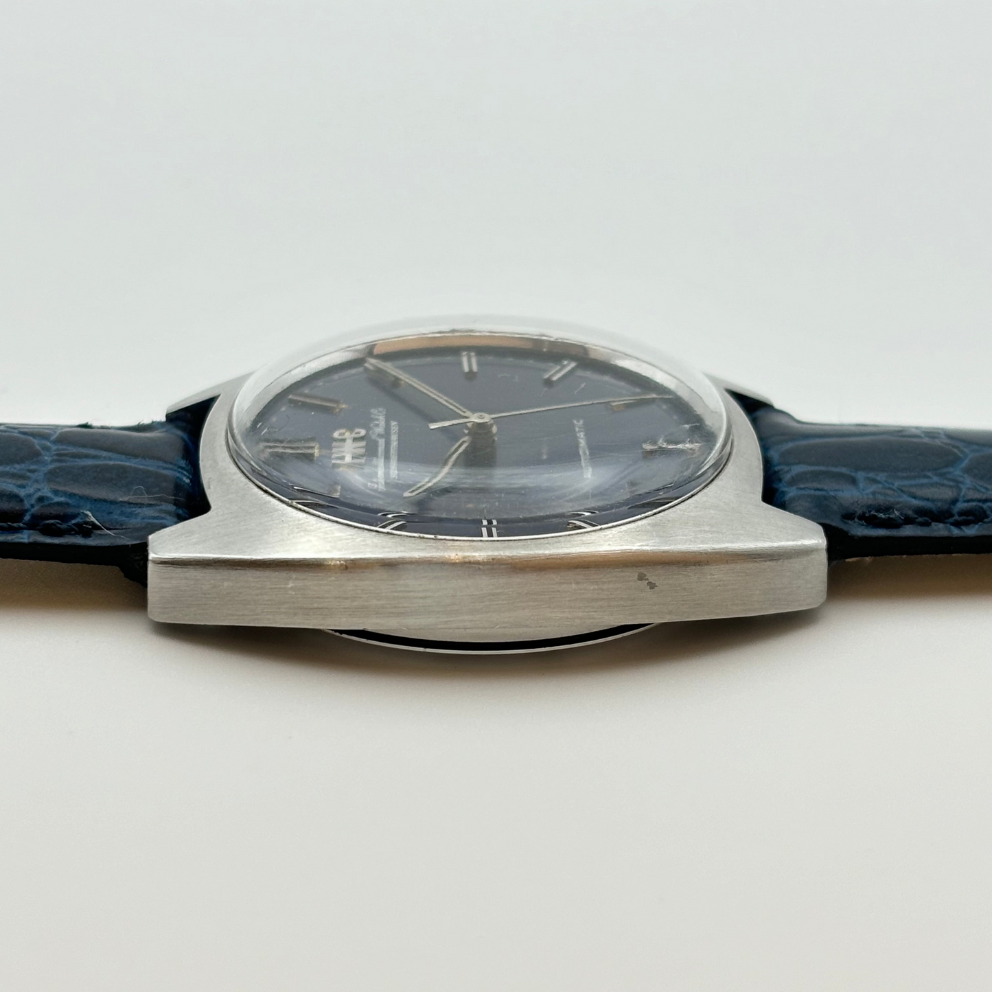 IWC シャフハウゼン 腕時計 メンズ 自動巻き Ref.1828 Cal.C.854B 浮きロゴ 青文字盤