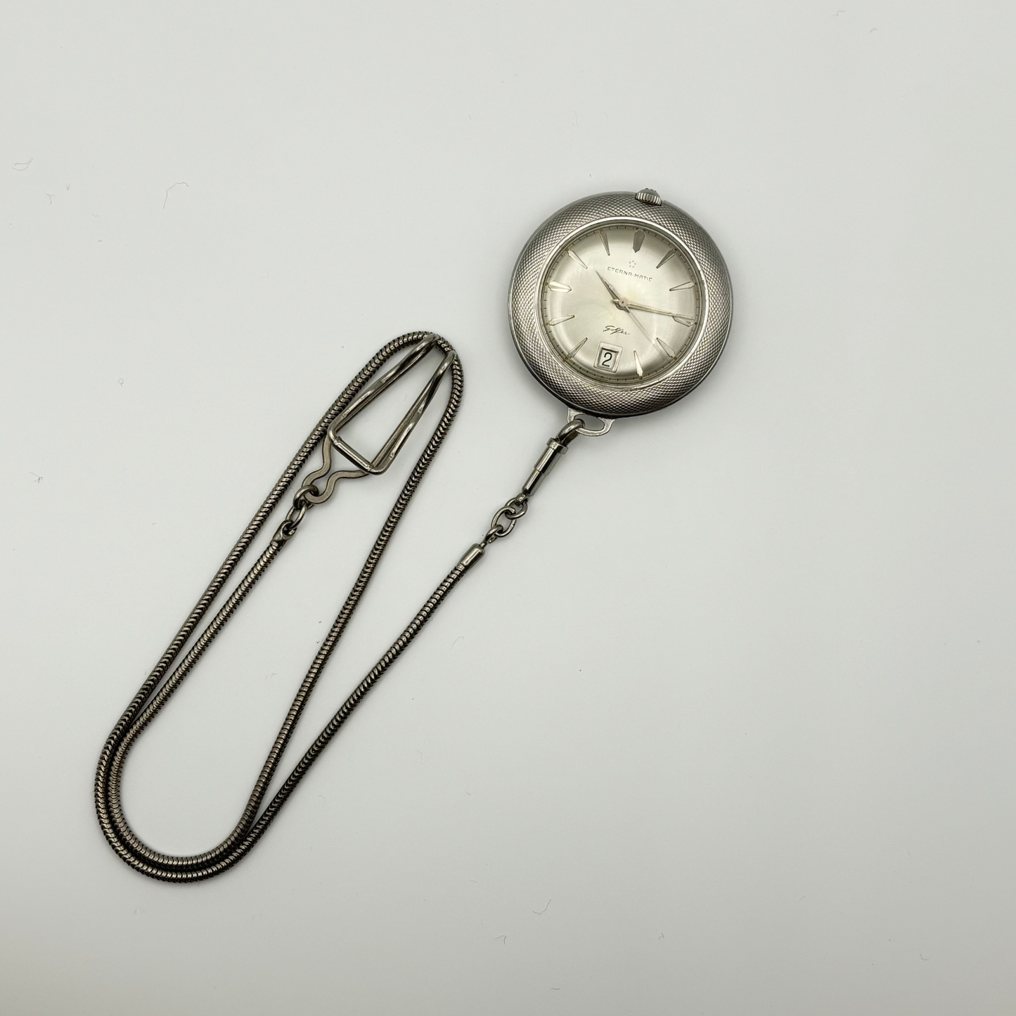 ETERNA / エテルナ 懐中時計 ポケットウォッチ エテルナマチック ゴルファー 自動巻き SV925