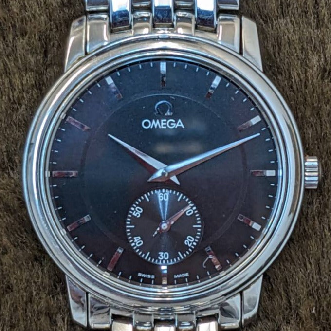 OMEGA / オメガ 腕時計 メンズ デヴィル プレステージ スモセコ 手巻き ブラックダイアル 純正ブレス Ref.4520.51