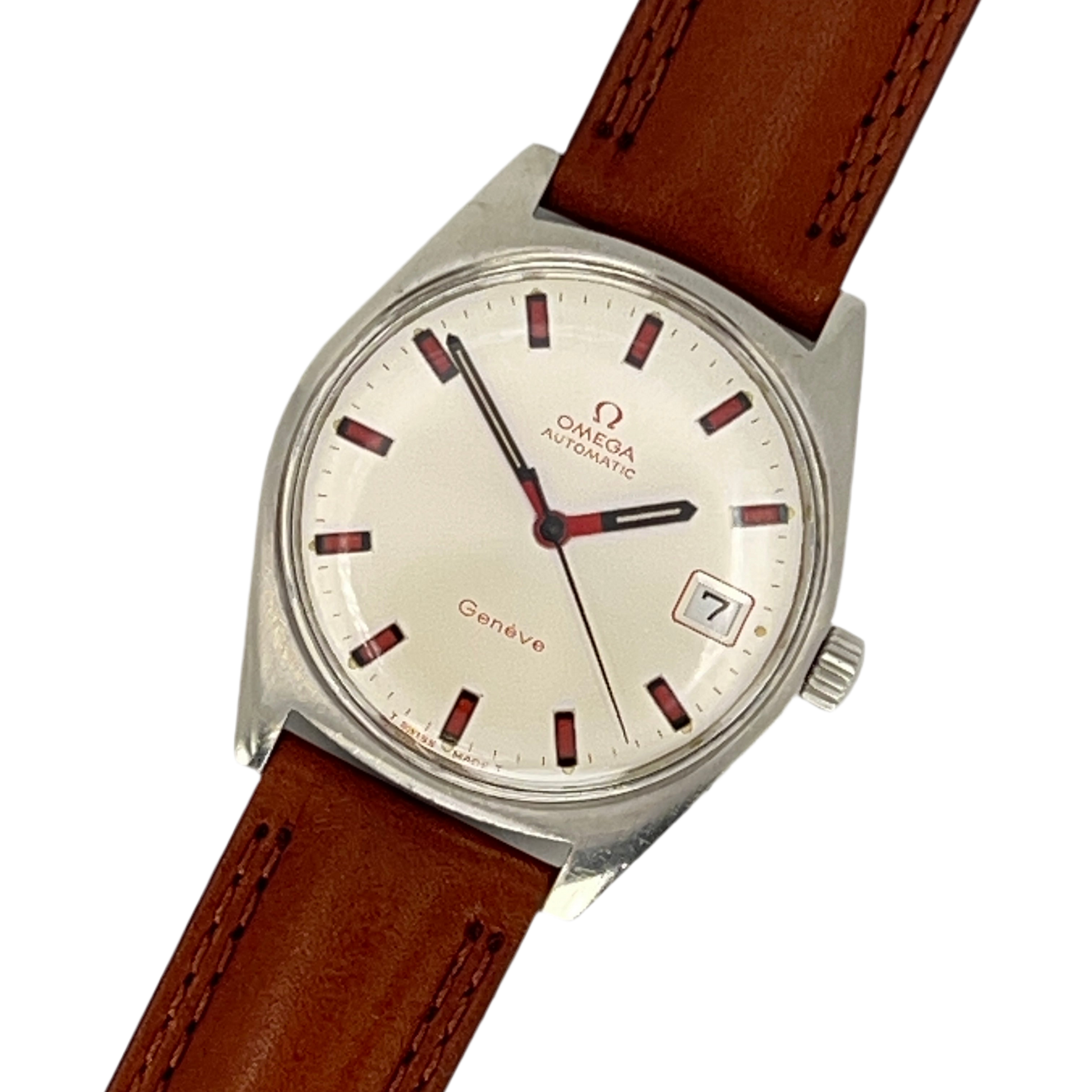 OMEGA / オメガ Geneve ジュネーブ Rare Red Hands & Indexes