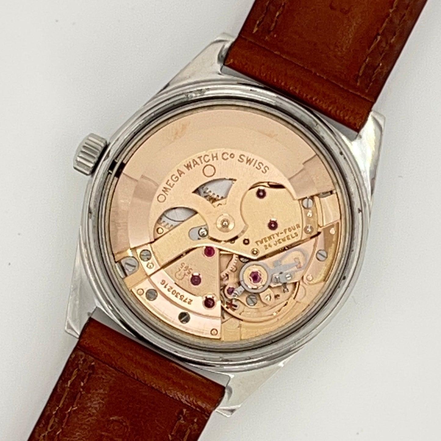 OMEGA / オメガ Geneve ジュネーブ Rare Red Hands & Indexes 1968年 自動巻き Ref.166.041
