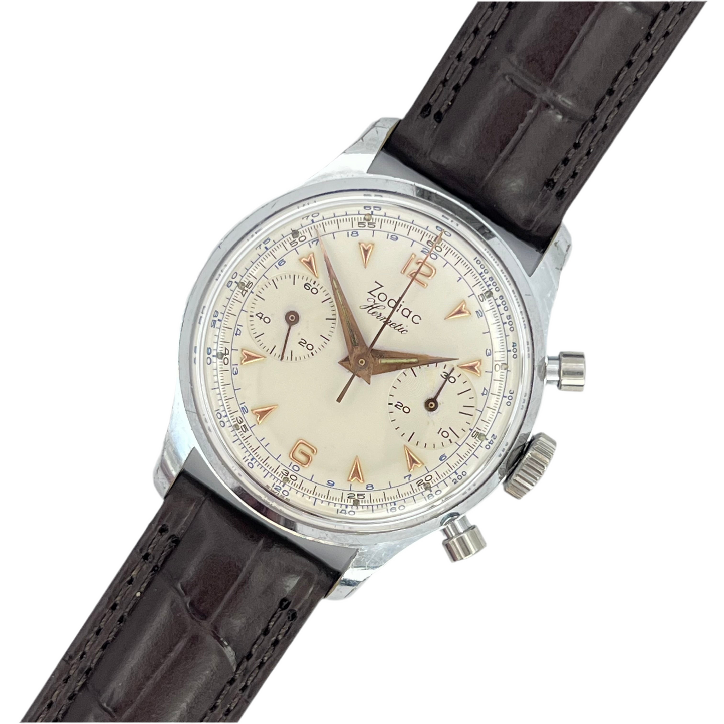 Zodiac / ゾディアック Hermatic Chronograph Valjoux バルジュー 92 1960s 手巻き Ref.1025