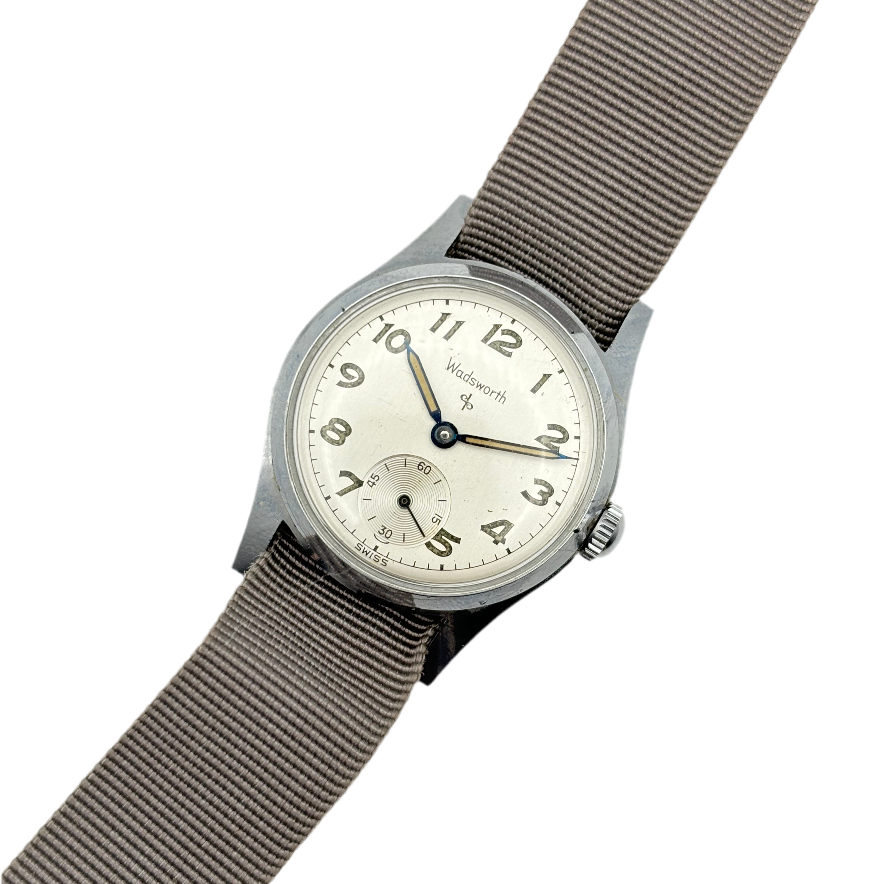 Wadsworth / ワズワース 腕時計 メンズ ミリタリー ラウンド 手巻き スモセコ 1940年代製 Ref.3071 Cal.112 ...