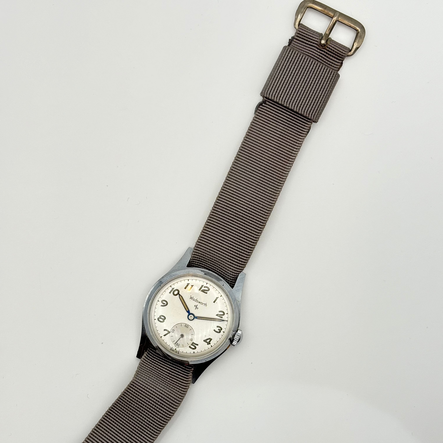 Wadsworth / ワズワース 腕時計 メンズ ミリタリー ラウンド 手巻き スモセコ  1940年代製  Ref.3071 Cal.1123