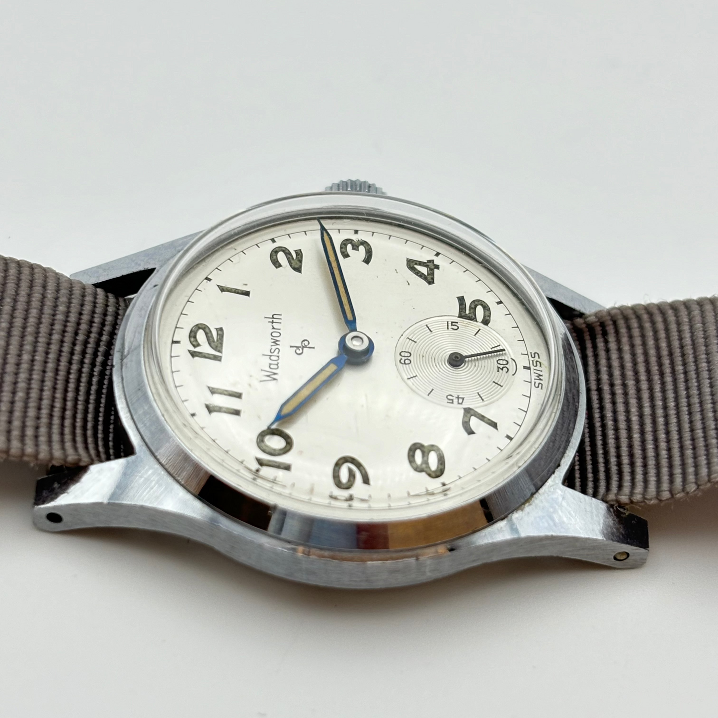 Wadsworth / ワズワース 腕時計 メンズ ミリタリー ラウンド 手巻き スモセコ  1940年代製  Ref.3071 Cal.1123
