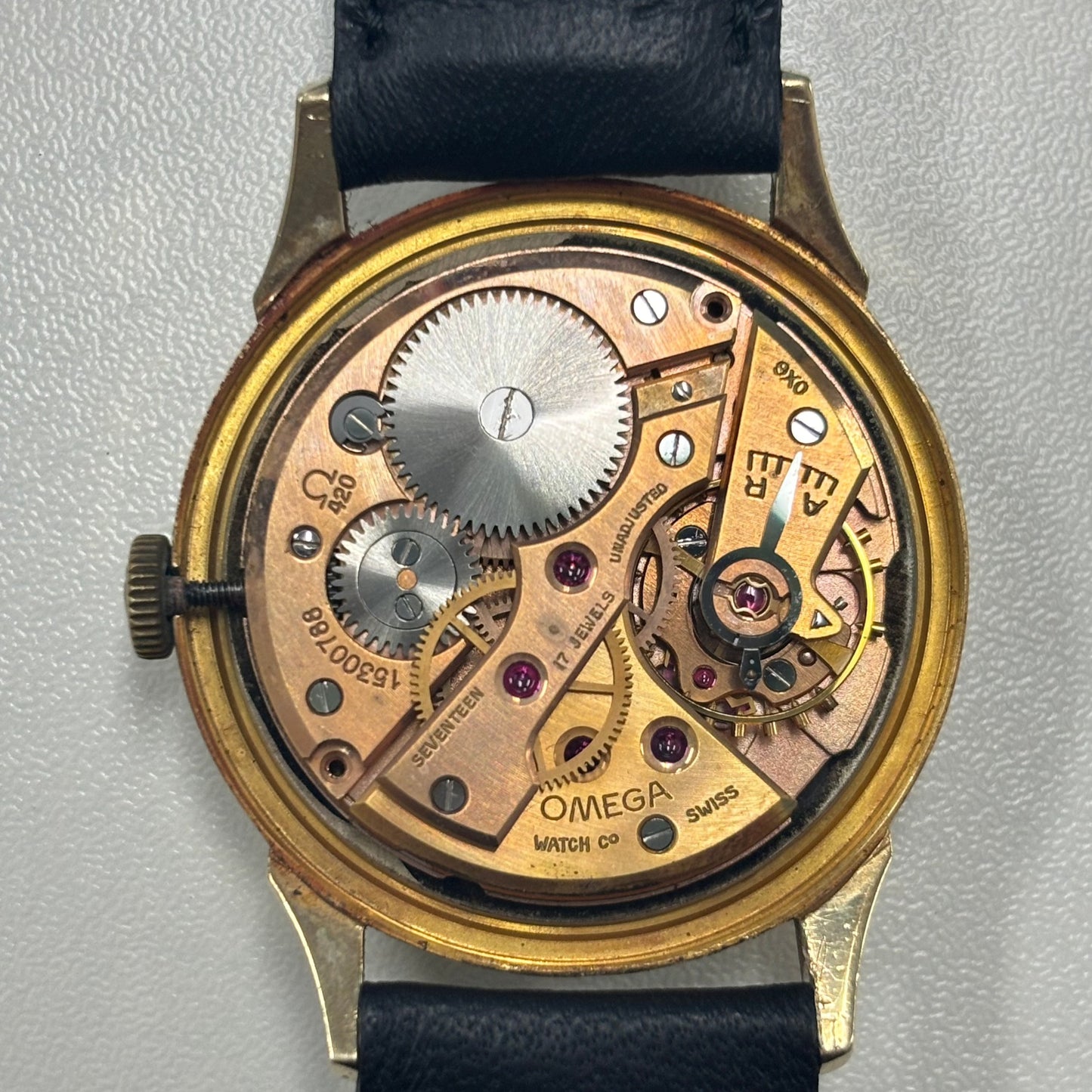 オメガ ラウンド 1956年製 手巻き 14K Ref.6553