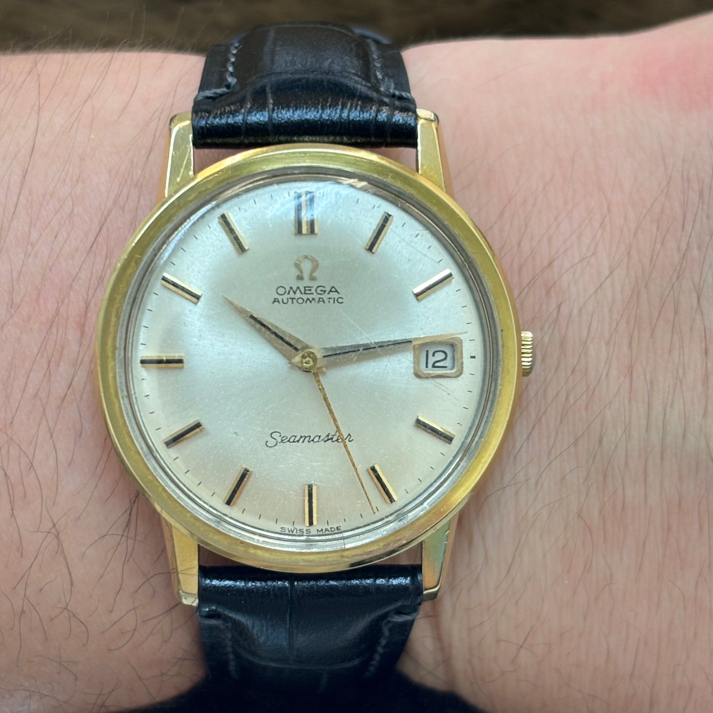 OMEGA / オメガ 腕時計 メンズ シーマスター K18 750 1965年製 自動巻き ラウンド Ref.166.003