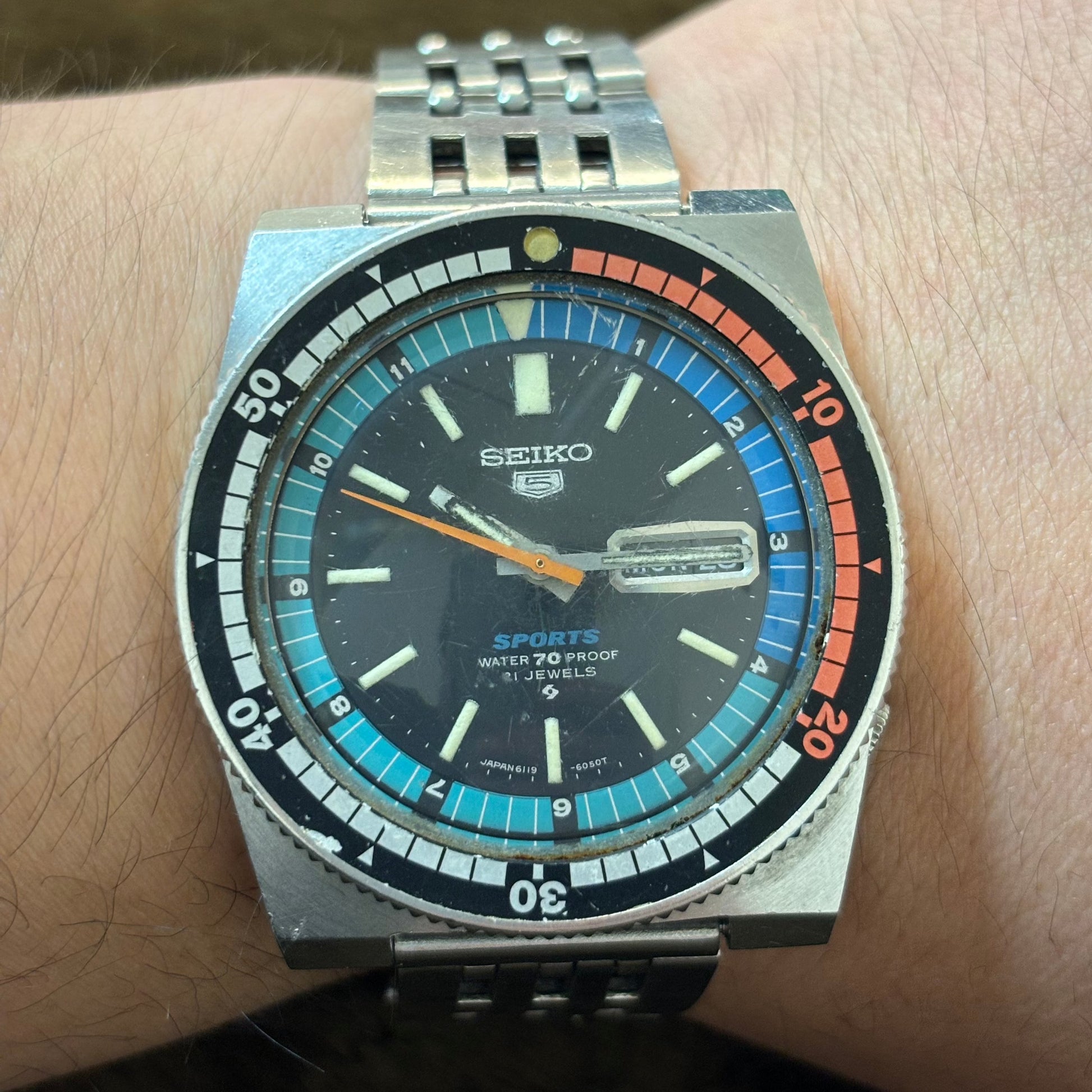 SEIKO / セイコー 腕時計 メンズ 5スポーツ Ref.6119-6050 1969年製 SEIKO / セイコー 腕時計 メンズ 5スポーツ Ref.6119-6050 1969年製