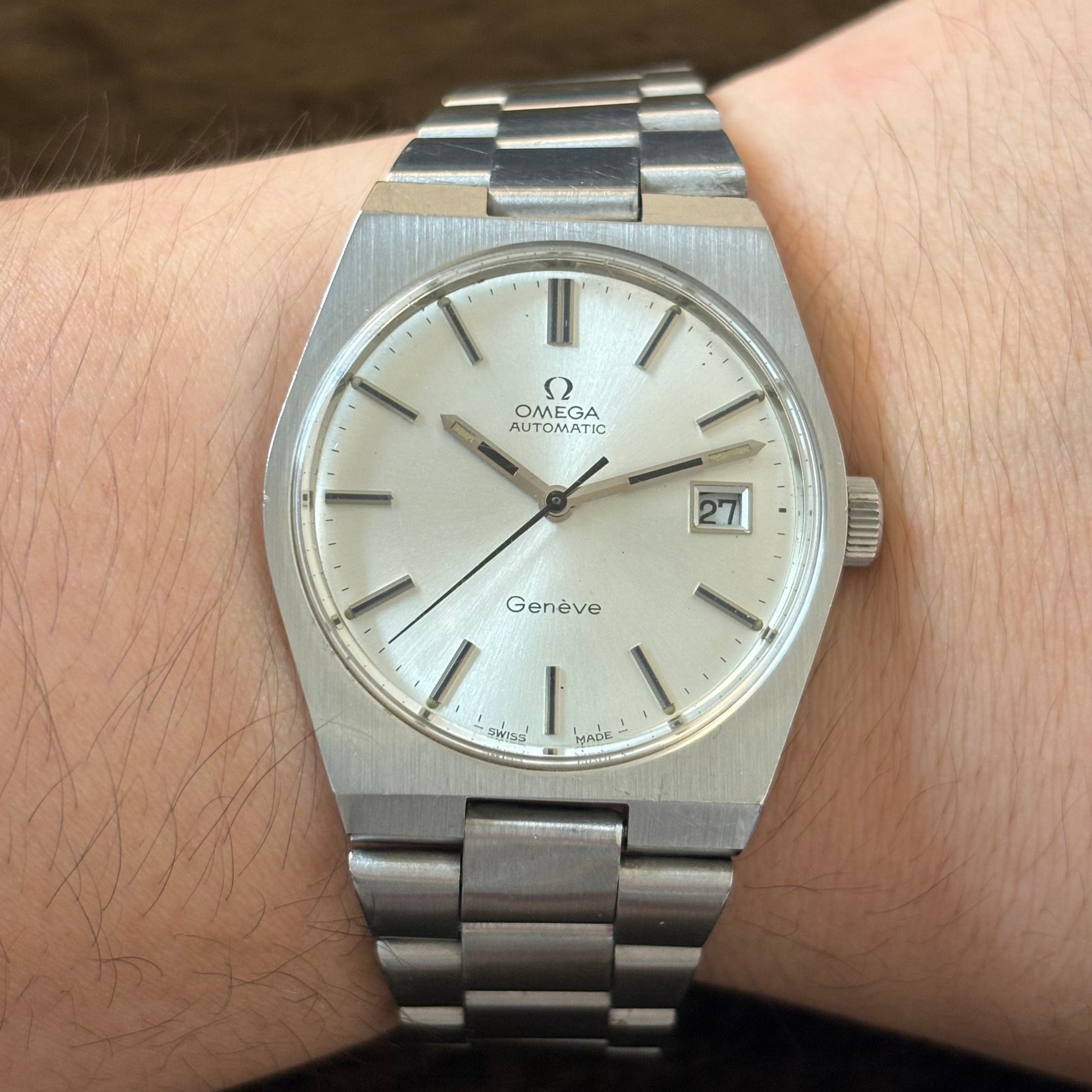 稼働】OMEGA オメガ GENEVE ジュネーブ 自動巻き 腕時計 オメガ 稼働】OMEGA オメガ GENEVE ジュネーブ 自動巻き 腕時計 オメガ