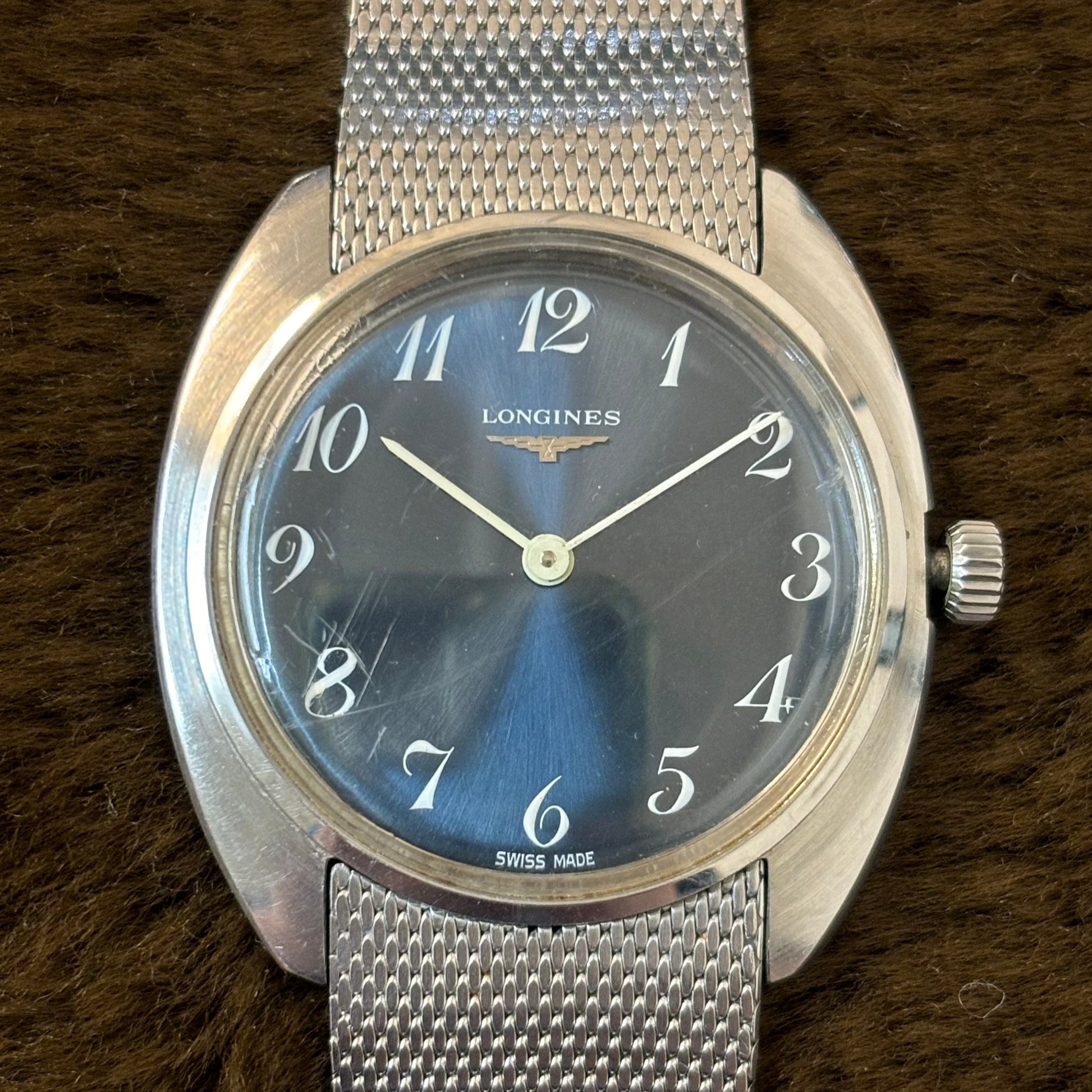 LONGINES / ロンジン 手巻き ブルー文字盤 アラビア数字 LONGINES / ロンジン 手巻き ブルー文字盤 アラビア数字