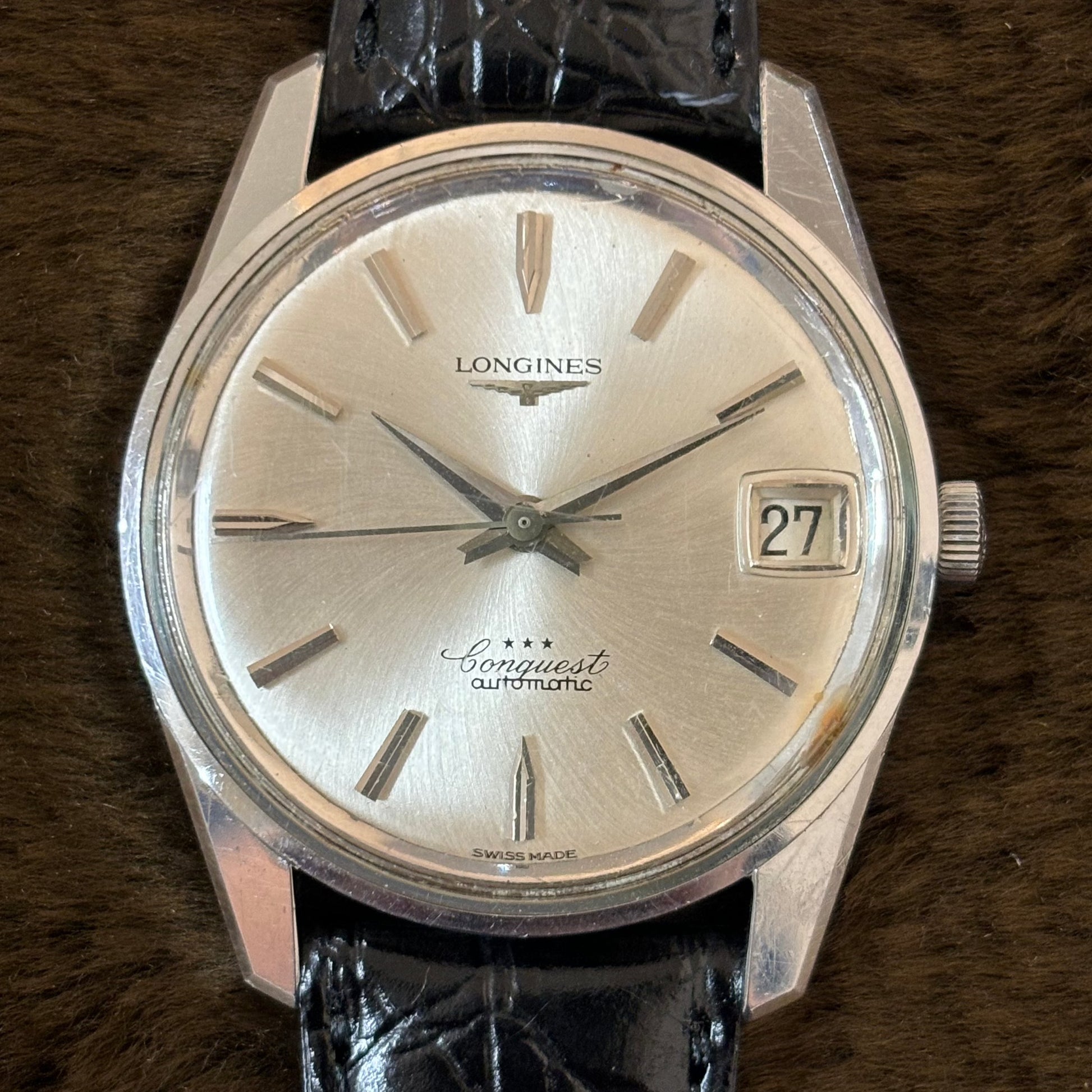 LONGINES / ロンジン コンクエスト デイト SS 自動巻き Cal.291 1960年代製