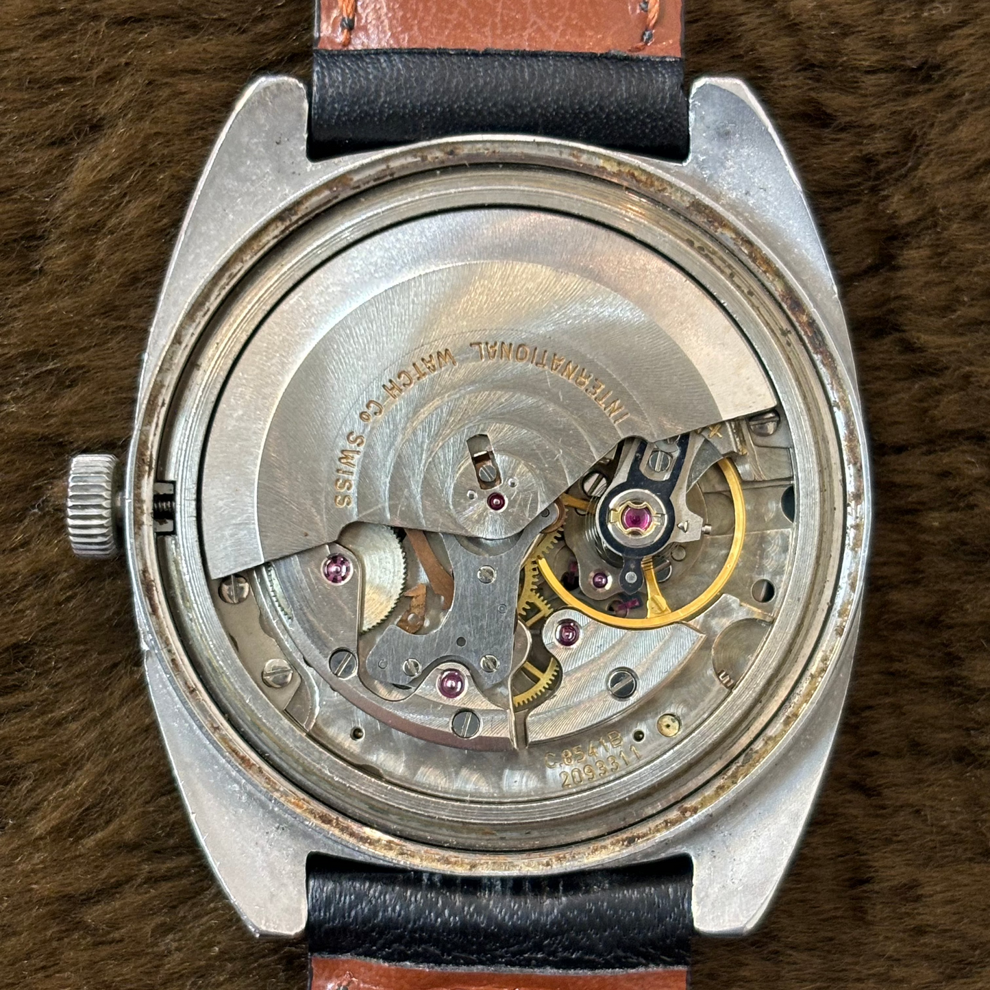 IWC シャフハウゼン 腕時計 メンズ 自動巻き Ref.1832 Cal.C.8541B 浮きロゴ 青文字盤