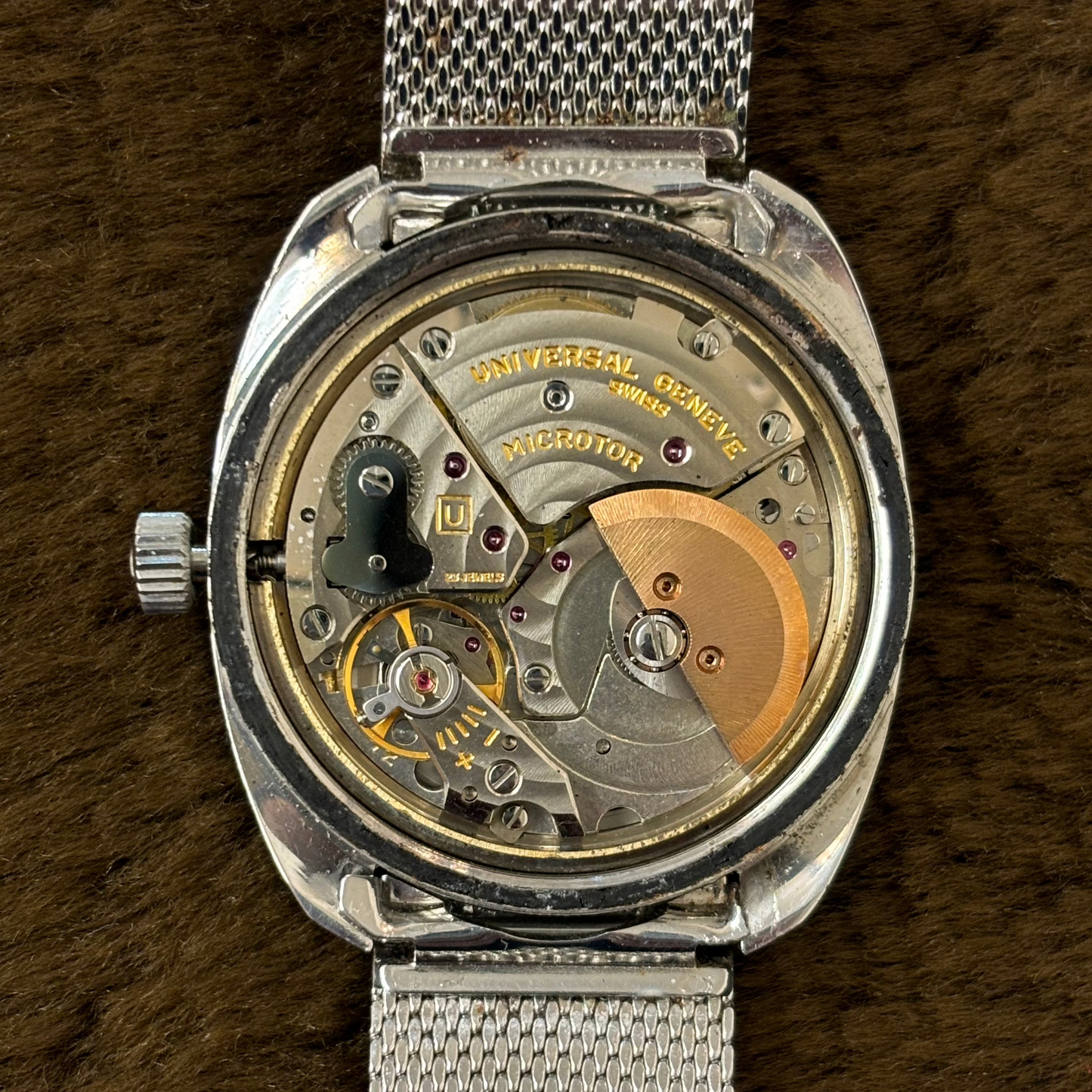 UNIVERSAL GENEVE / ユニバーサルジュネーブ 腕時計 メンズ ポールルーター デイデイト  自動巻き 1970年代製 Ref.872102