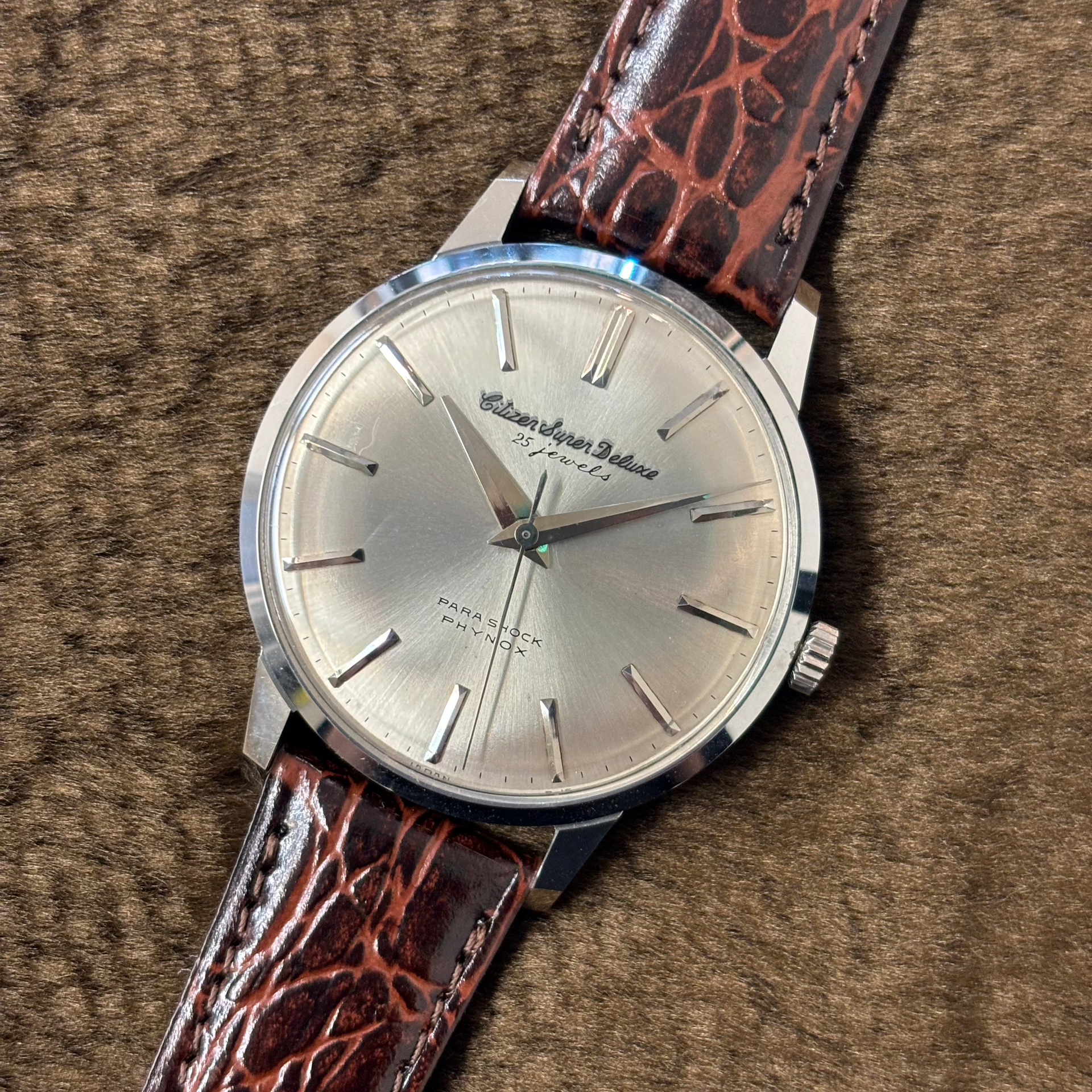 CITIZEN シチズン Deluxe ヴィンテージ 自動巻き 腕時計 CITIZEN Deluxe（シチズン デラックス）純正尾錠・ベルト DEAD