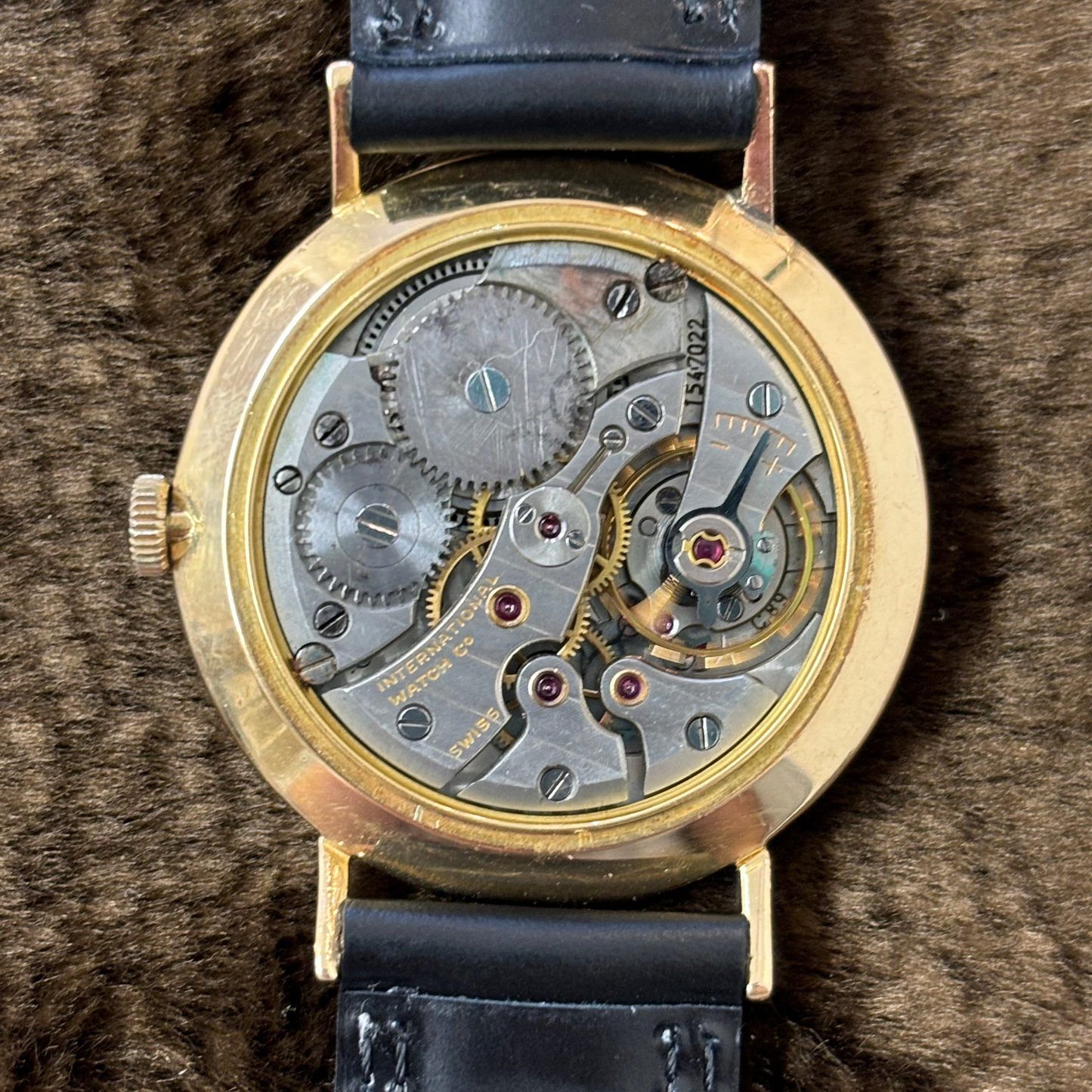 IWC 腕時計 メンズ ラウンド  Cal.C89 1956年代製 手巻き K18/750