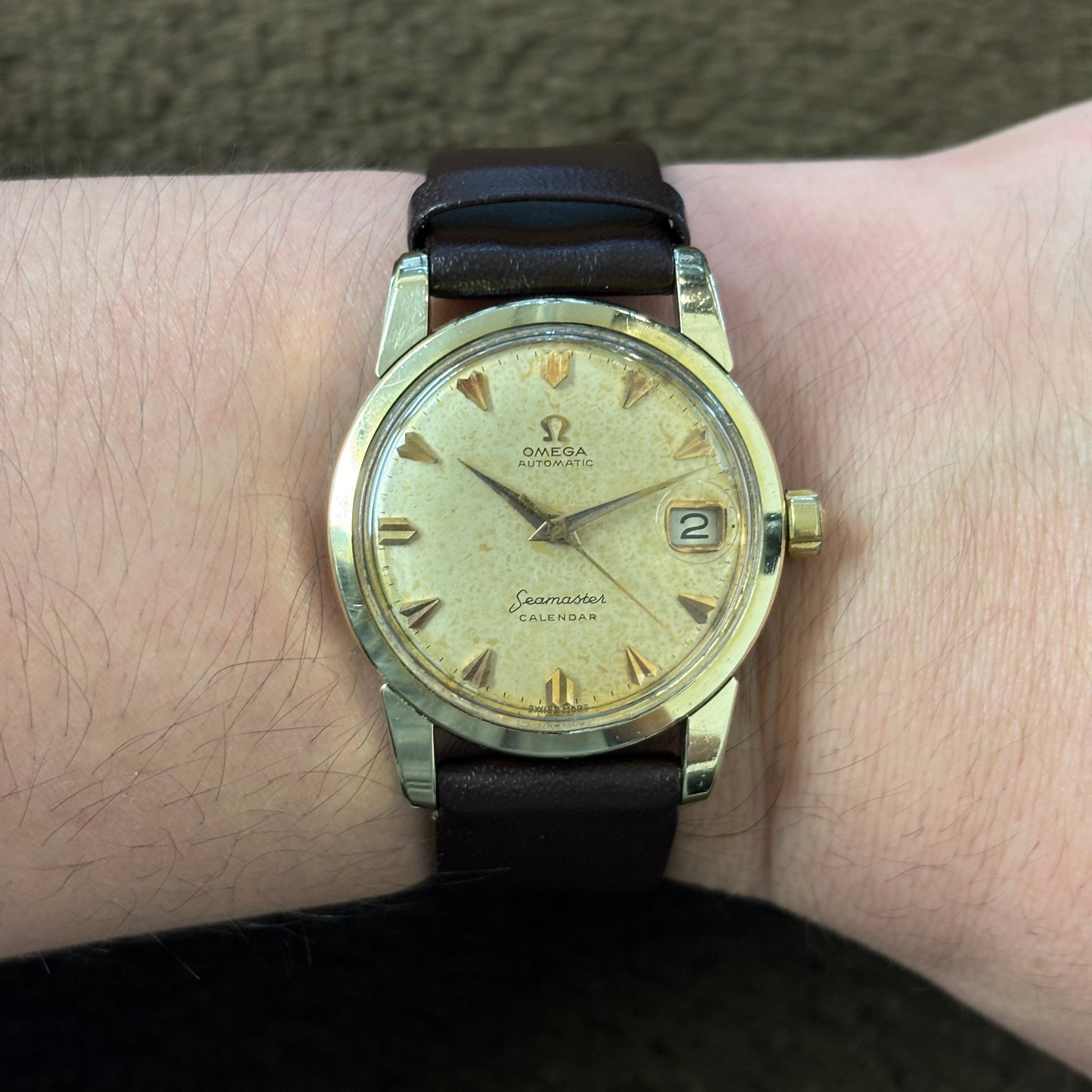 OMEGA / オメガ 腕時計 メンズ シーマスターカレンダー 自動巻き 1959年製 Ref.2849-6SC