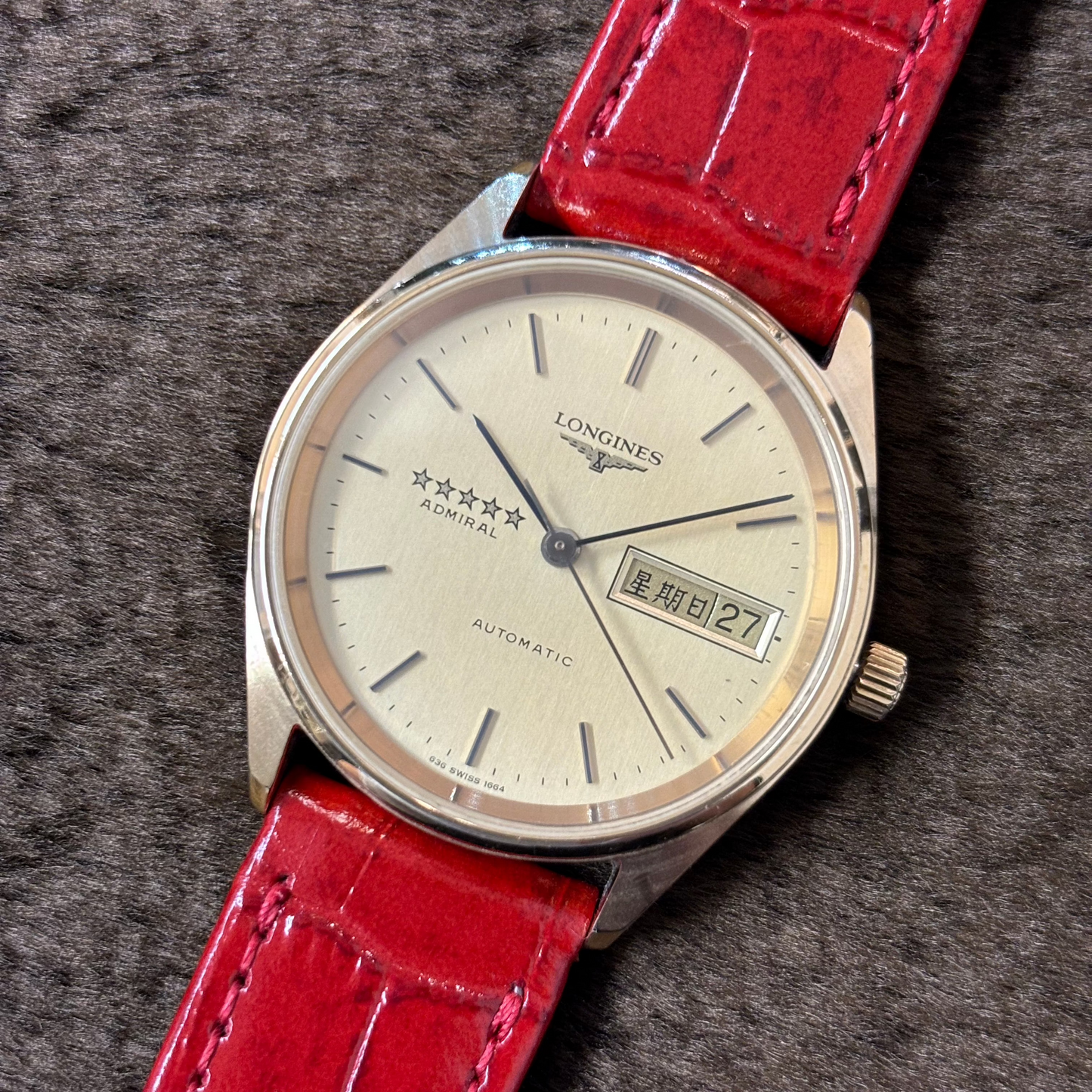 LONGINES / ロンジン 腕時計 メンズ アドミラル ファイブスター 自動巻き 中国語カレンダー Ref.1664 Cal.L636.5