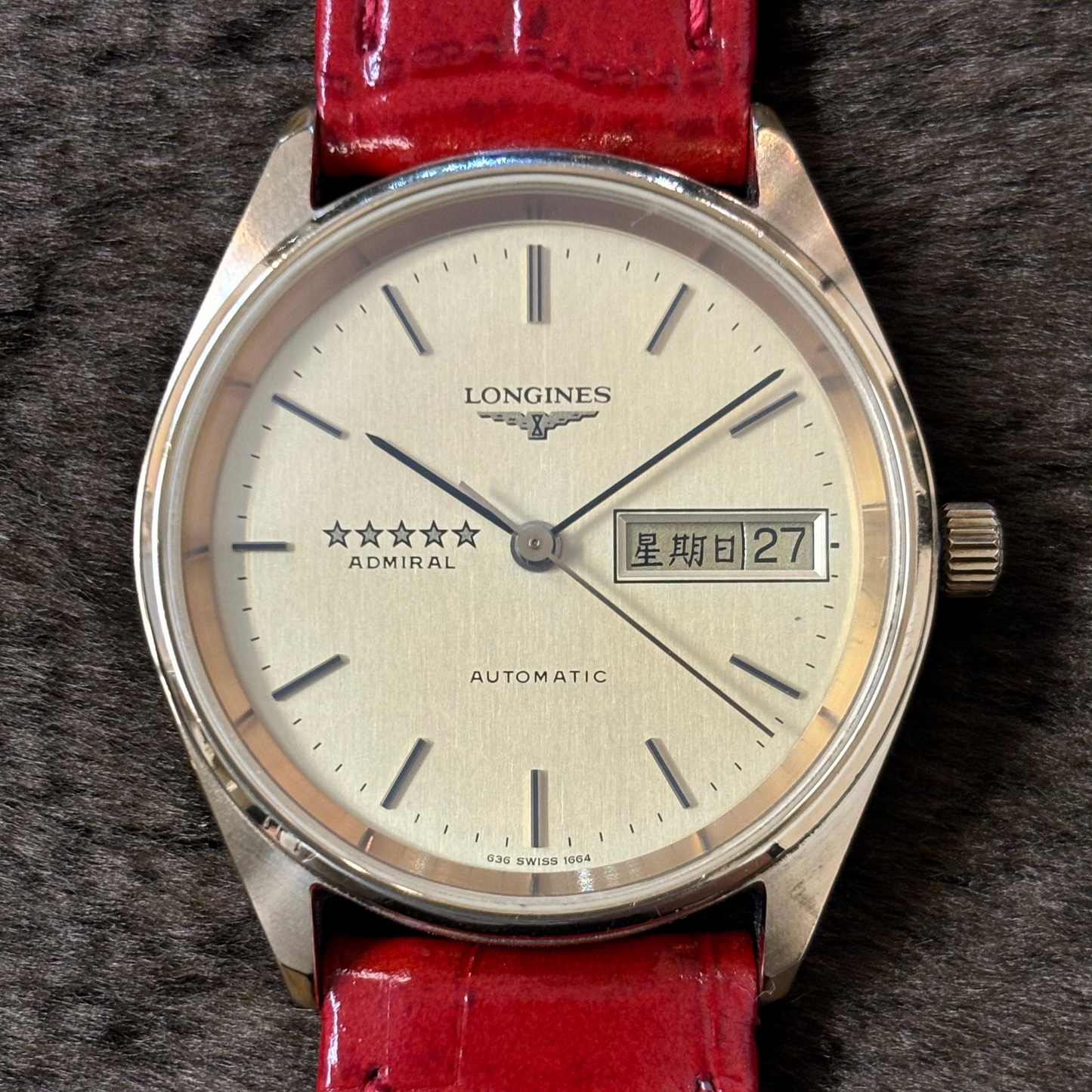 LONGINES / ロンジン 腕時計 メンズ アドミラル ファイブスター 自動巻き 中国語カレンダー Ref.1664 Cal.L636.5