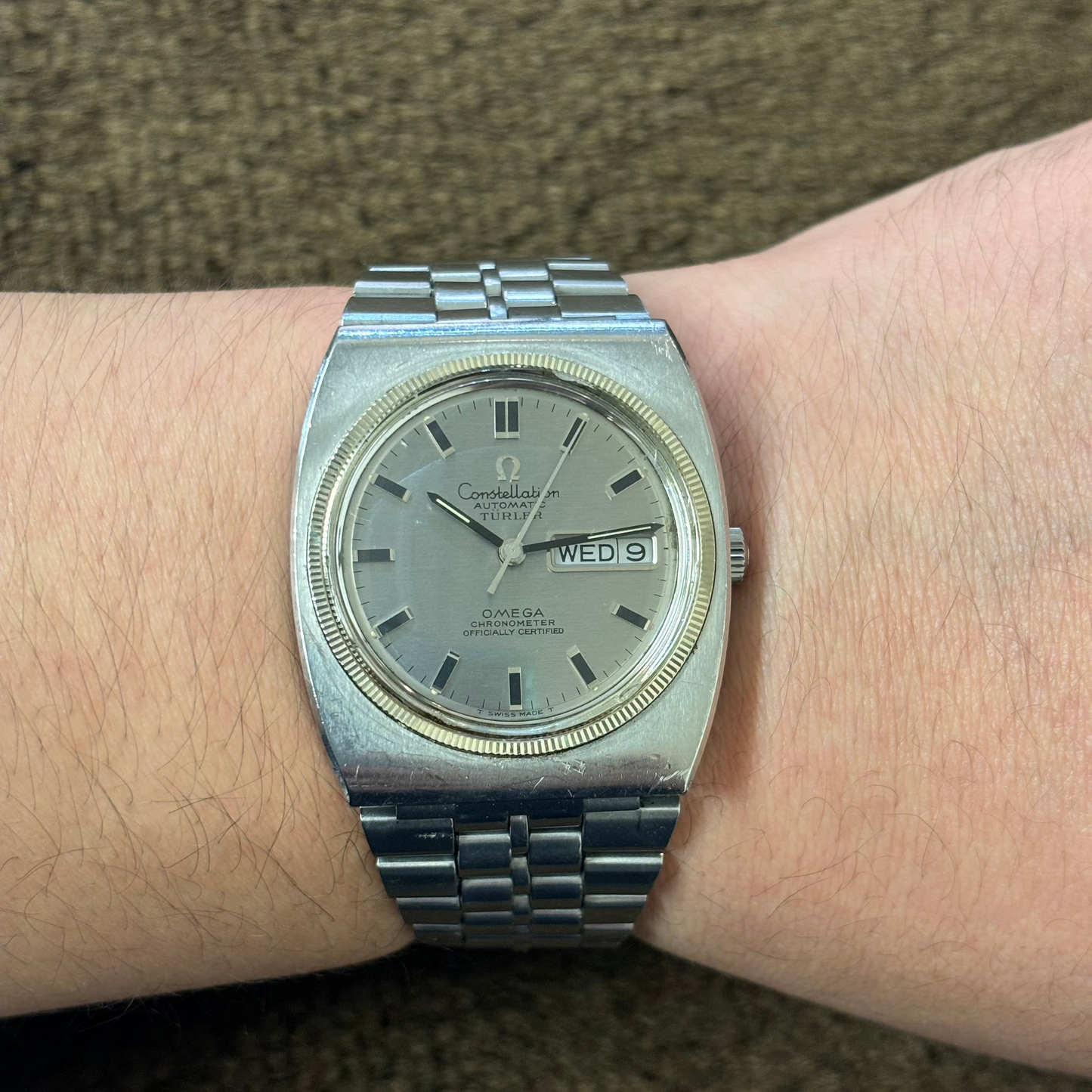 OMEGA / オメガ 腕時計 メンズ コンステレーション インテグレート チューラWネーム 自動巻き 1970年製 Ref.168.041