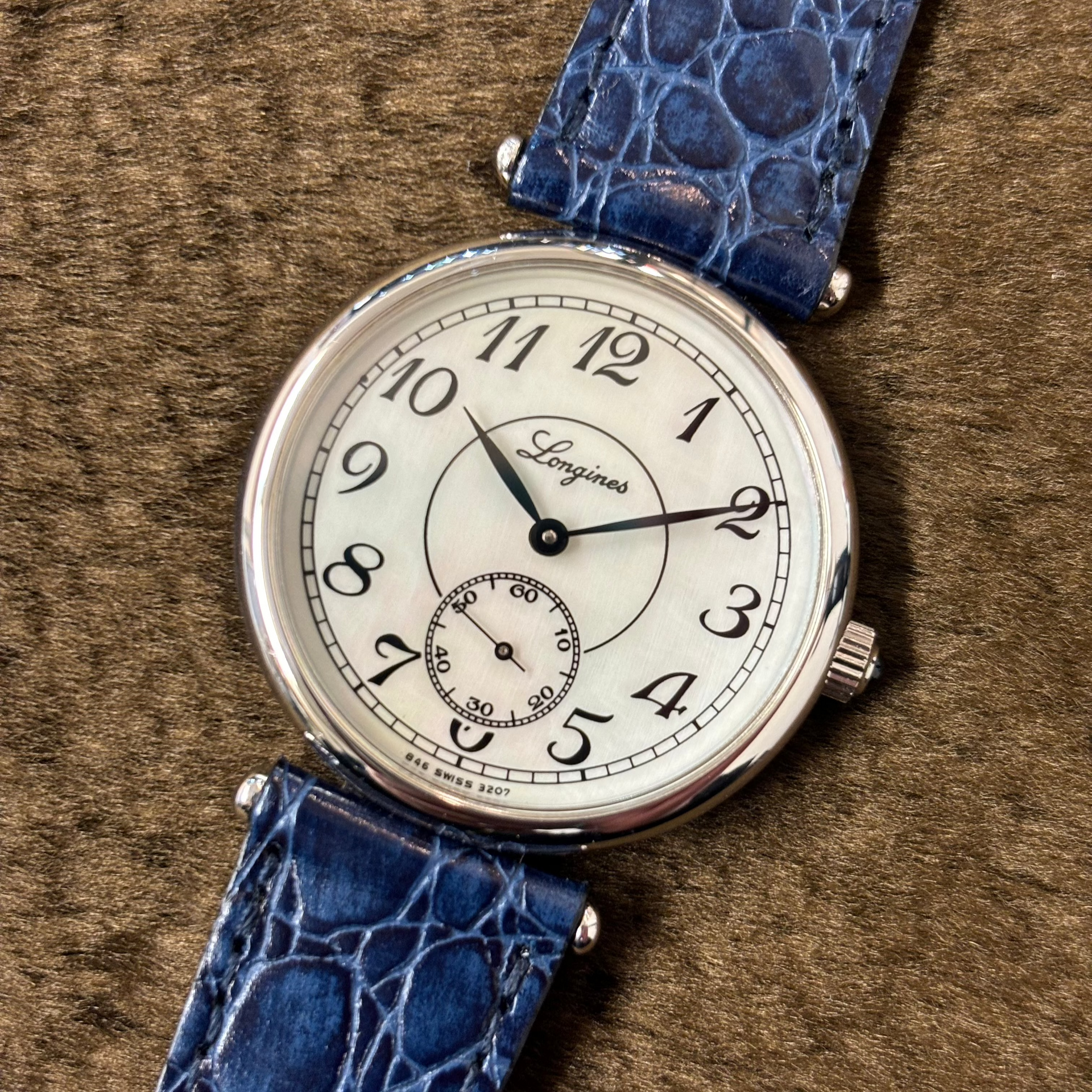 Longinesロンジン 手巻き スモセコ 白文字盤 1910年代 アンティーク LONGINES / ロンジン 腕時計 メンズ ラウンド シェル文字盤